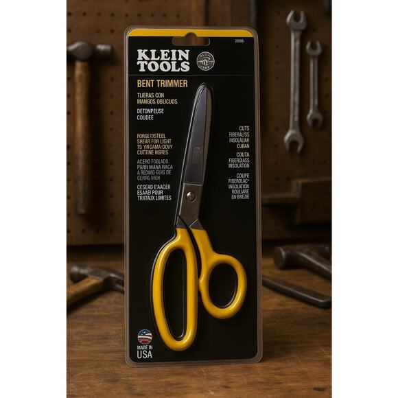 New Klein Tools Bent Trimmer 23008 Forged Steel Shears Light to Medium Duty - Picture 8 of 8